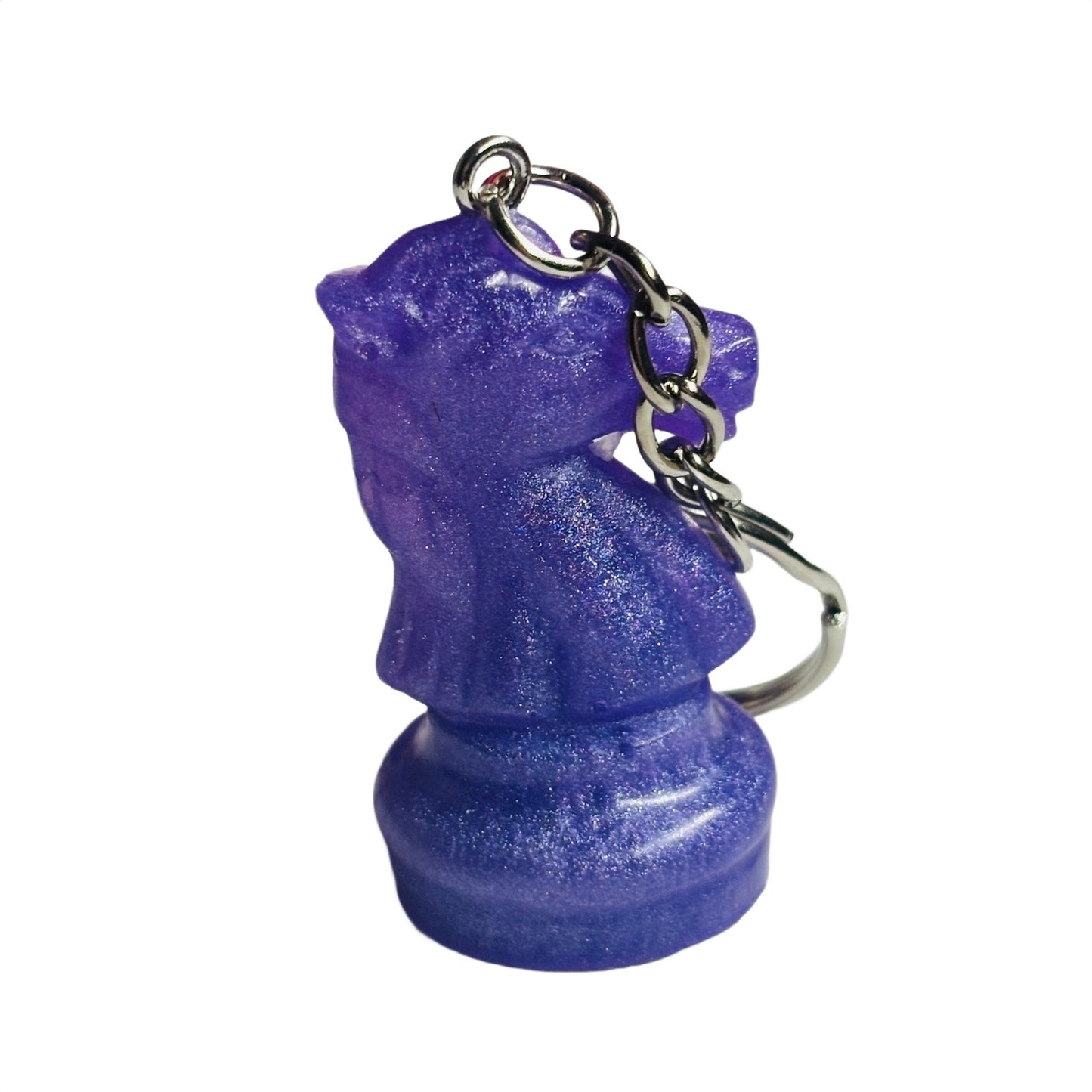 Purple Knight - Handmade Resin Keychain