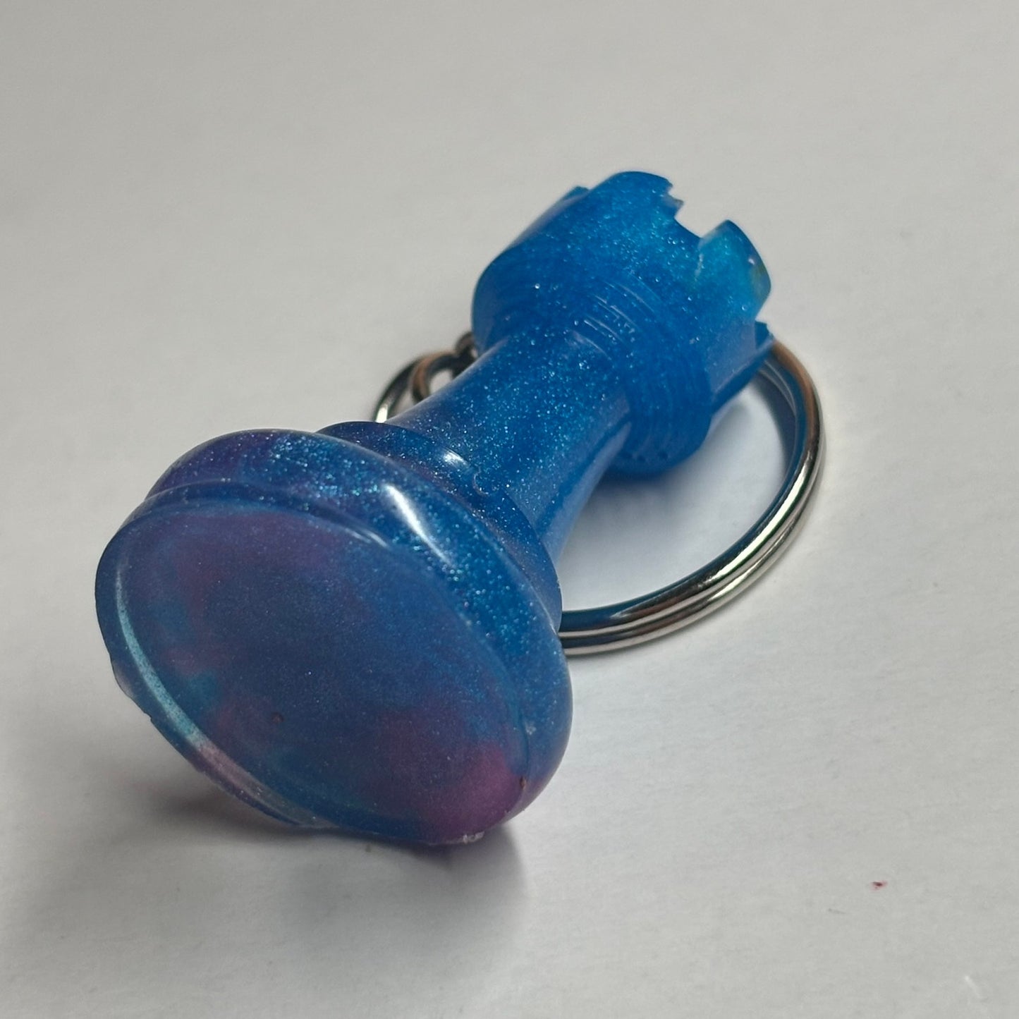 Blue Rook - Handmade Resin Keychain