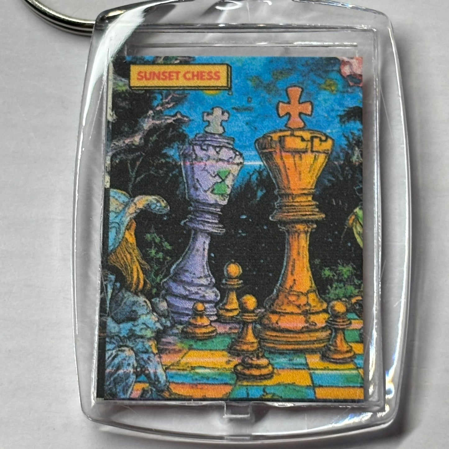 Cartoony Kings - Chess  Photo Keychain