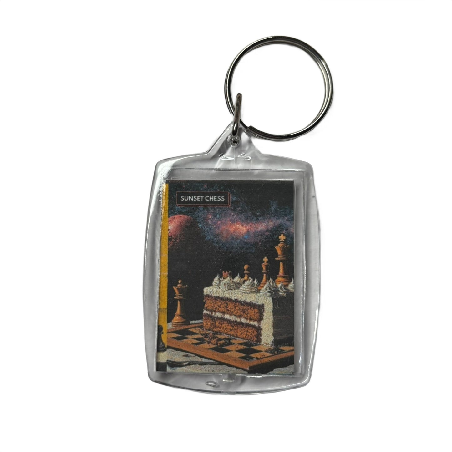 Space Cake - Chess  Photo Keychain