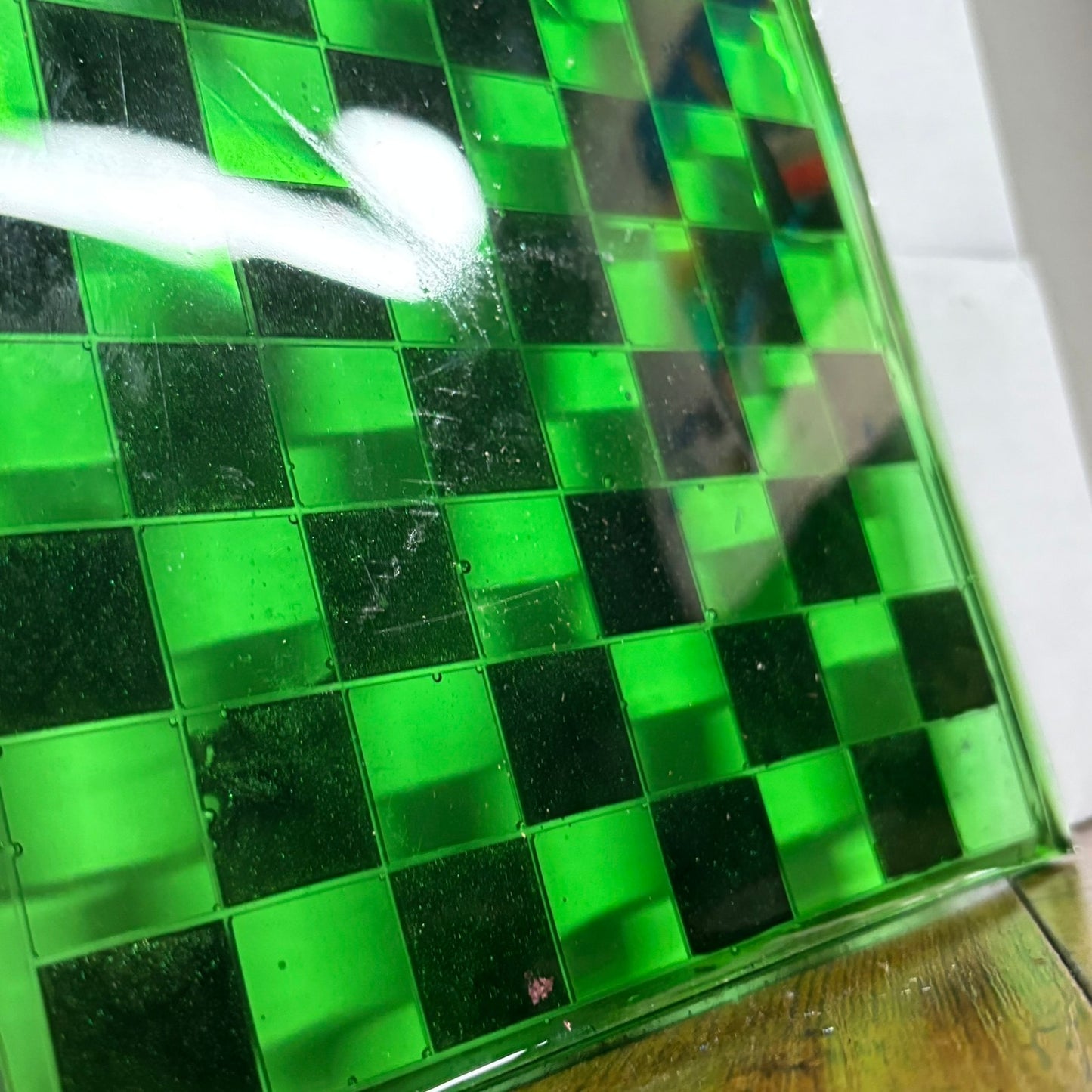 Translucent Green - Resin Chess Board