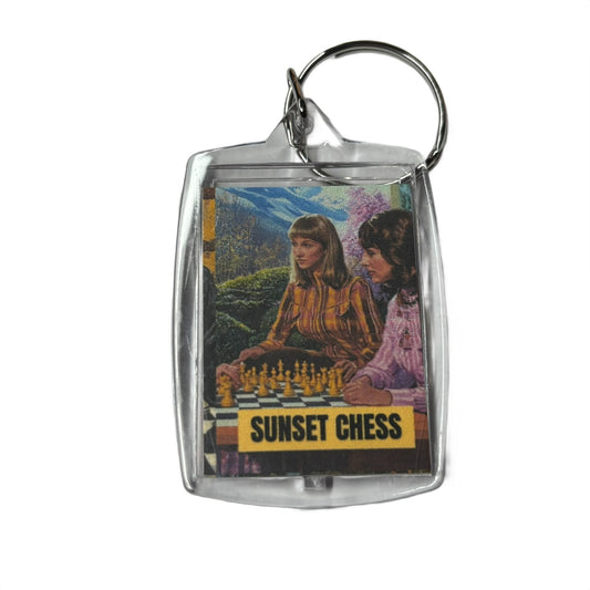 Ladies Game - Chess  Photo Keychain
