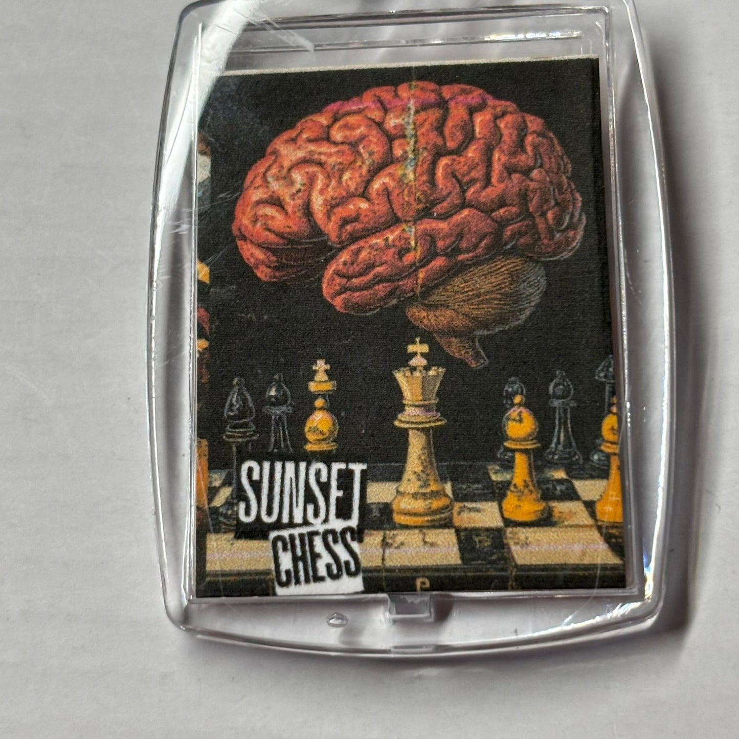 Big Brain - Chess  Photo Keychain