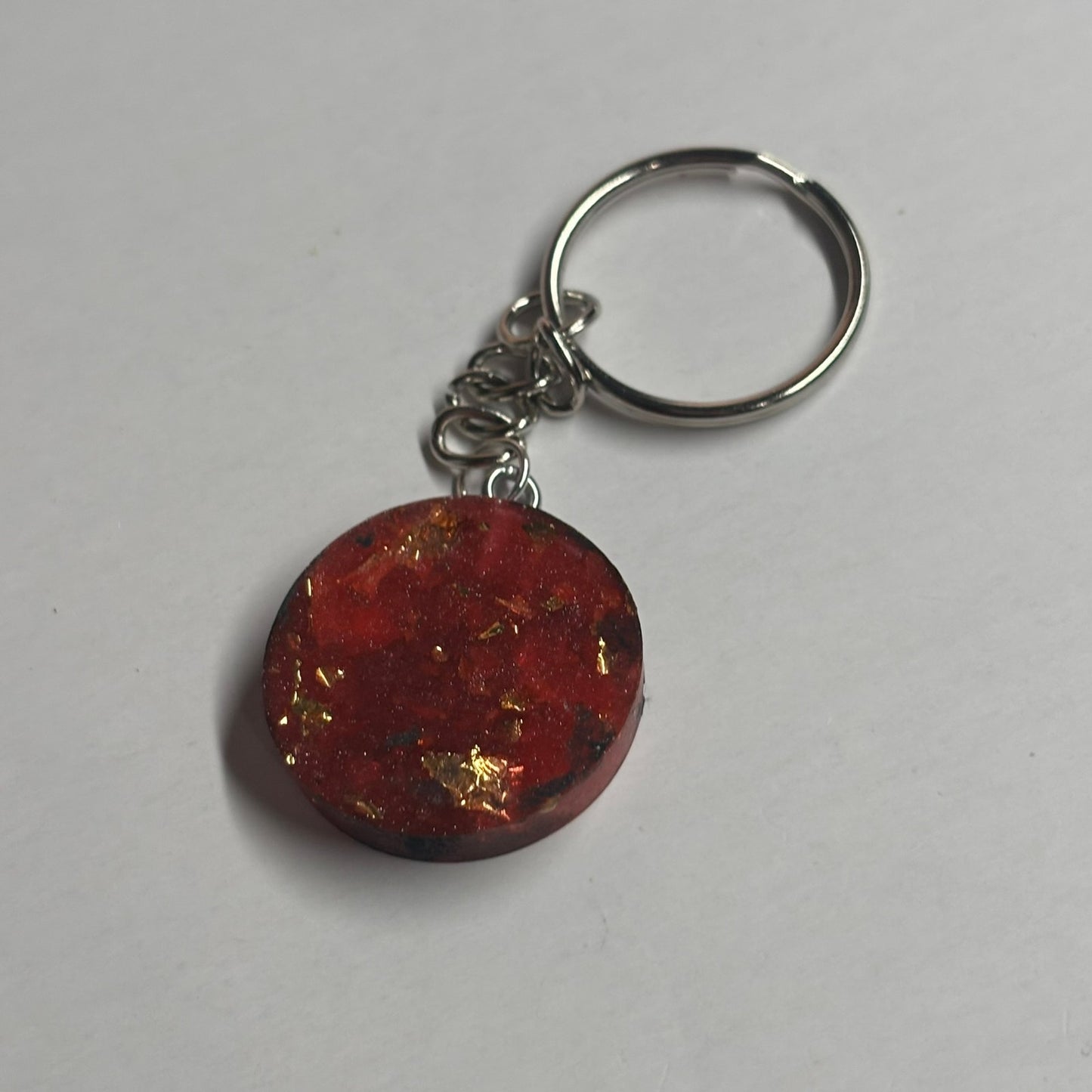 Fire Red Queen - Handmade Resin Keychain