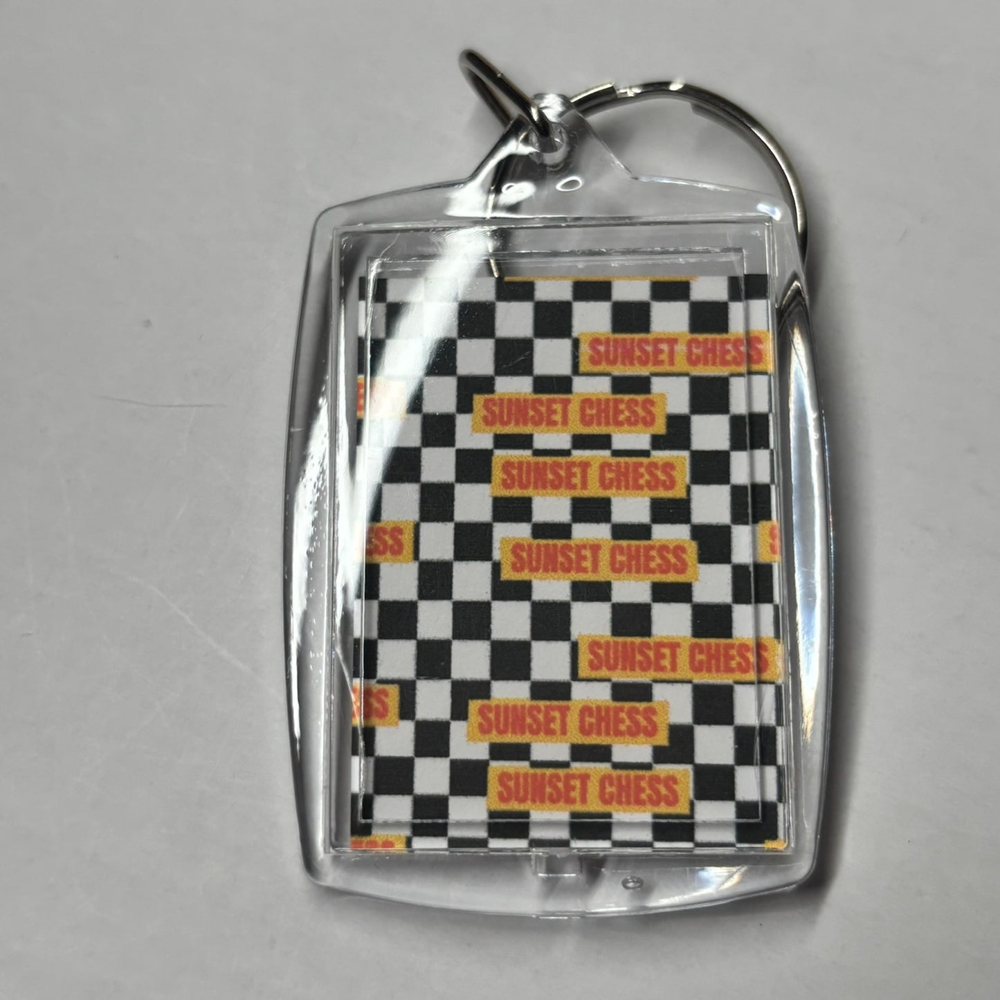 A Kids Game - Chess  Photo Keychain