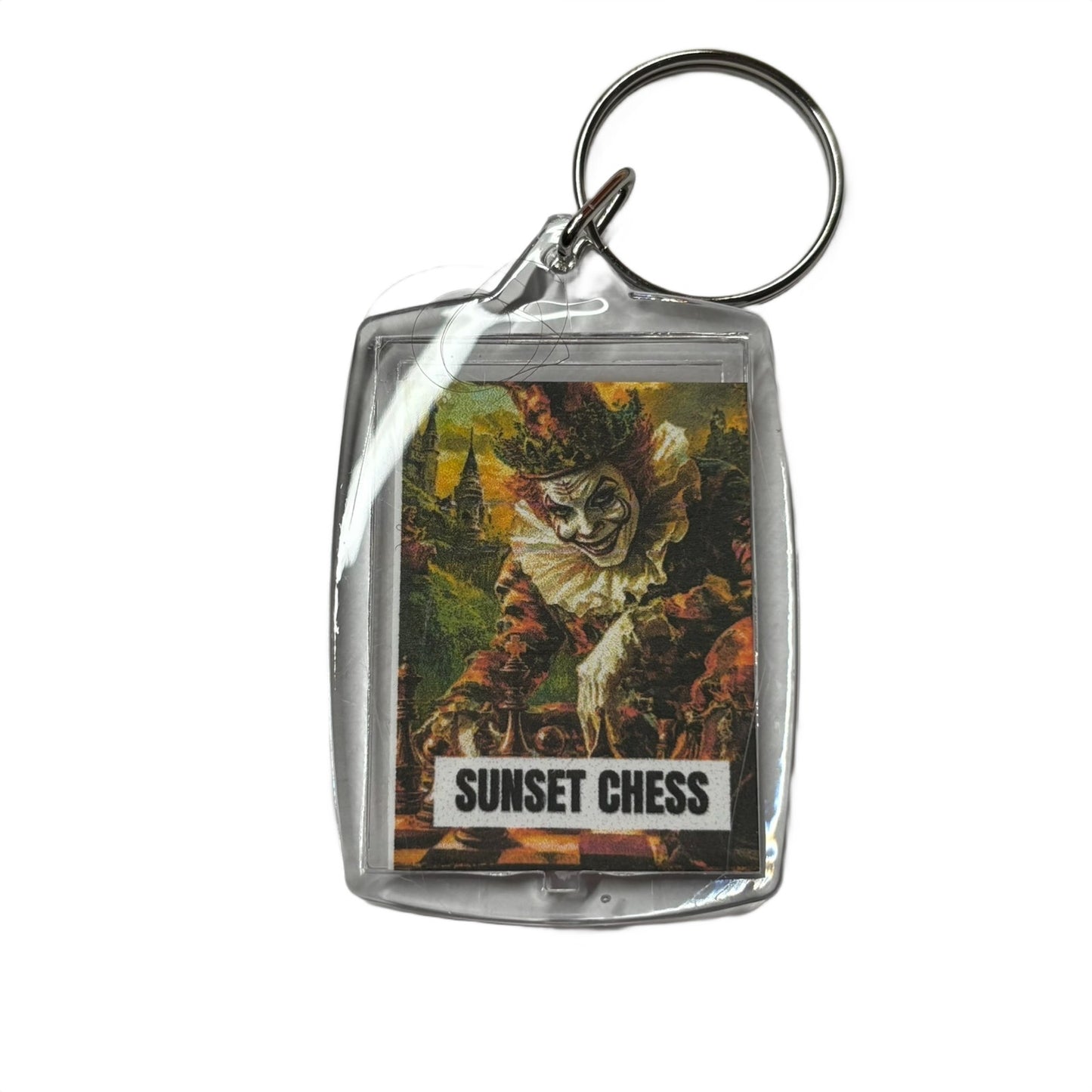 Clowns Gaze - Chess  Photo Keychain