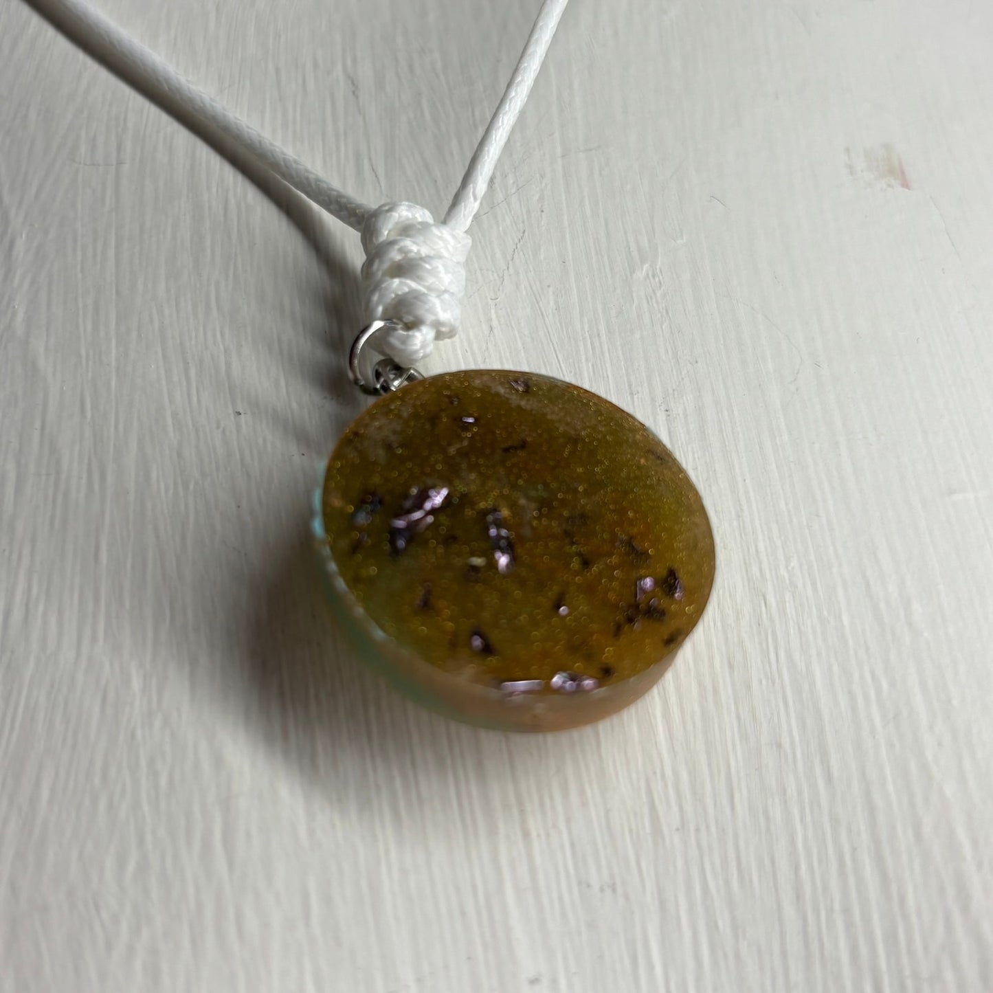 Swamp Green Knight - Handmade Resin Chess Necklace