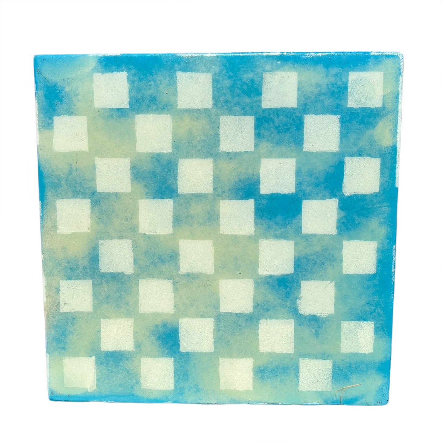 Cloudy Sky Blue - Resin Coated Chess Board
