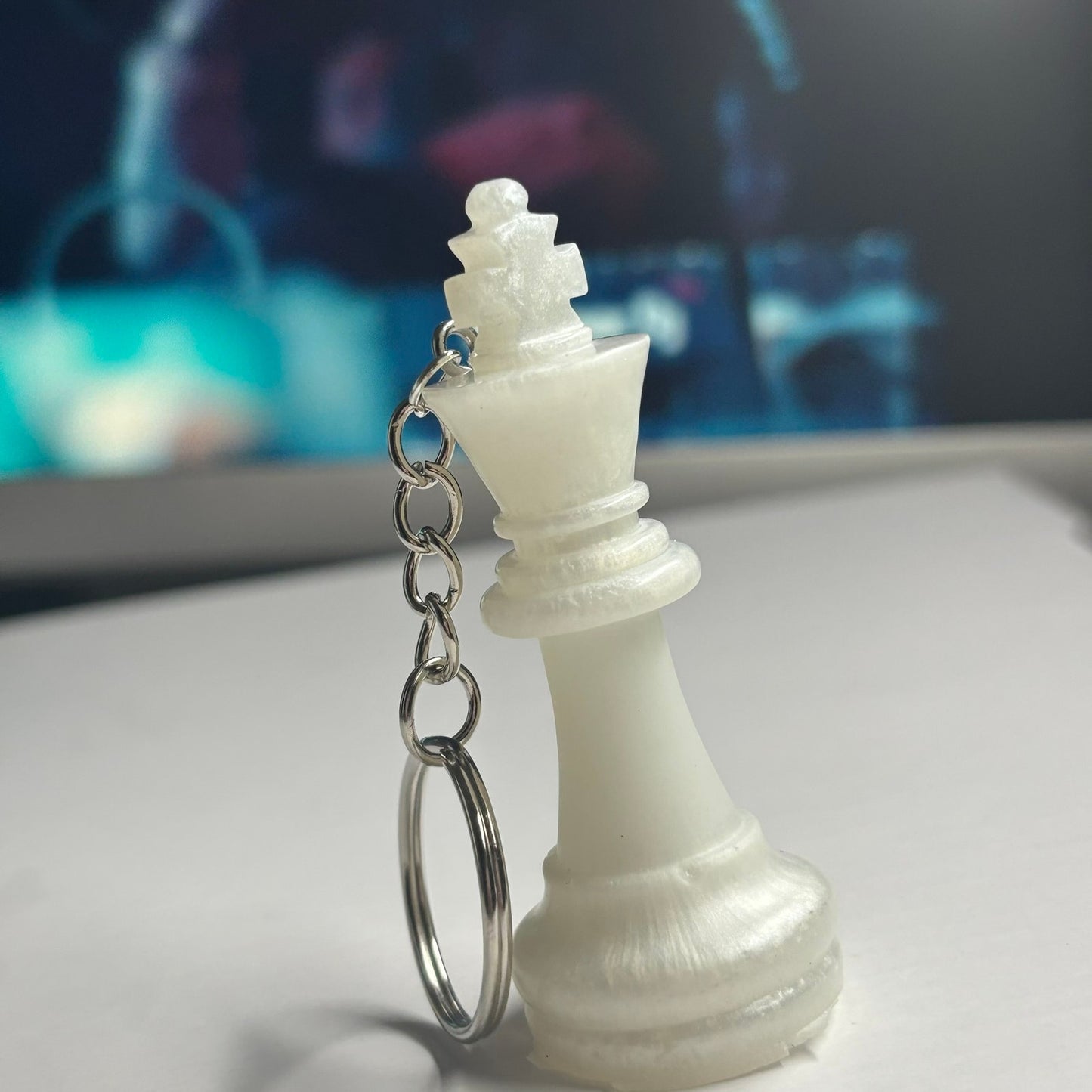 White King - Handmade Resin Keychain