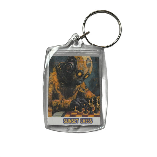 Old Robo - Chess  Photo Keychain