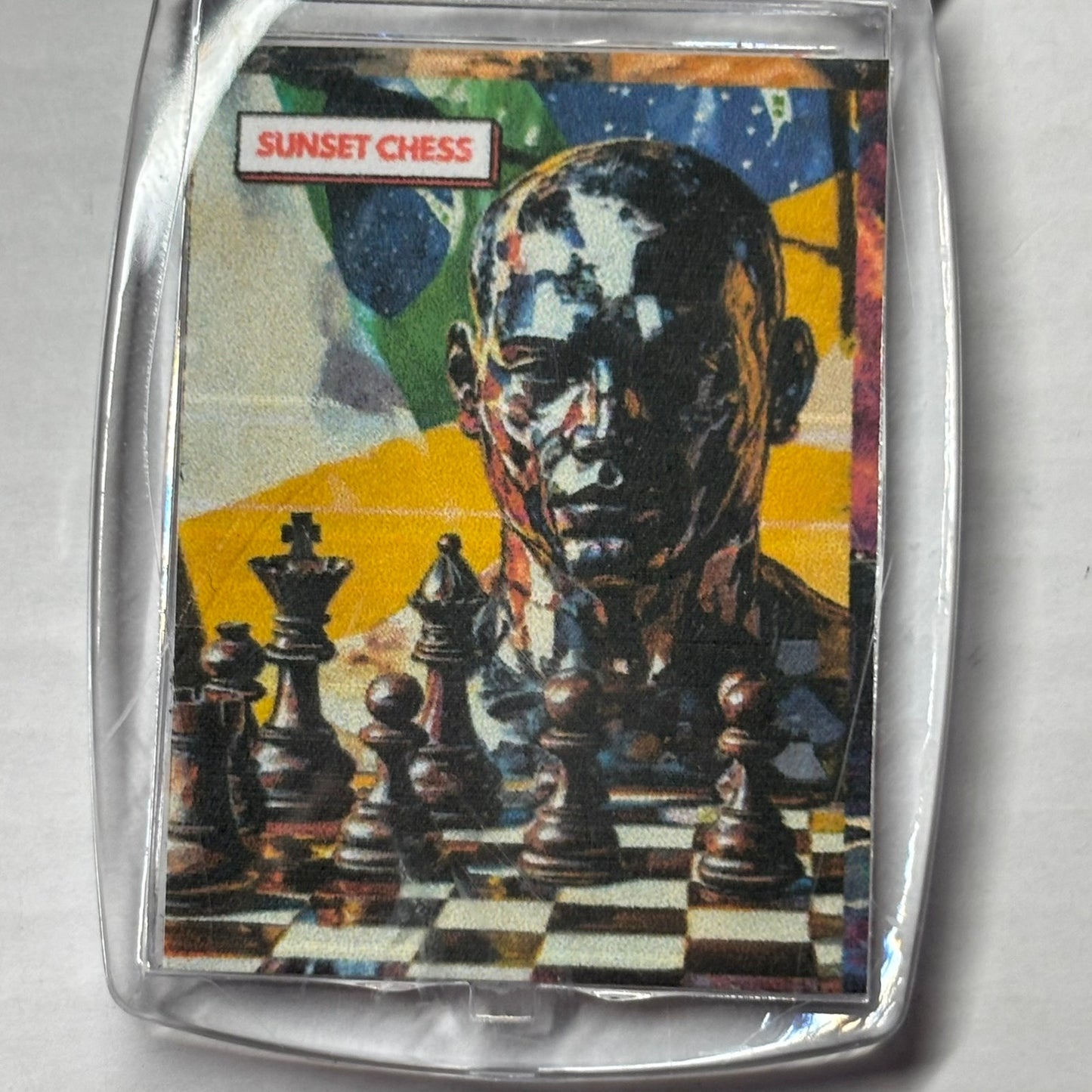 Nationality - Chess  Photo Keychain