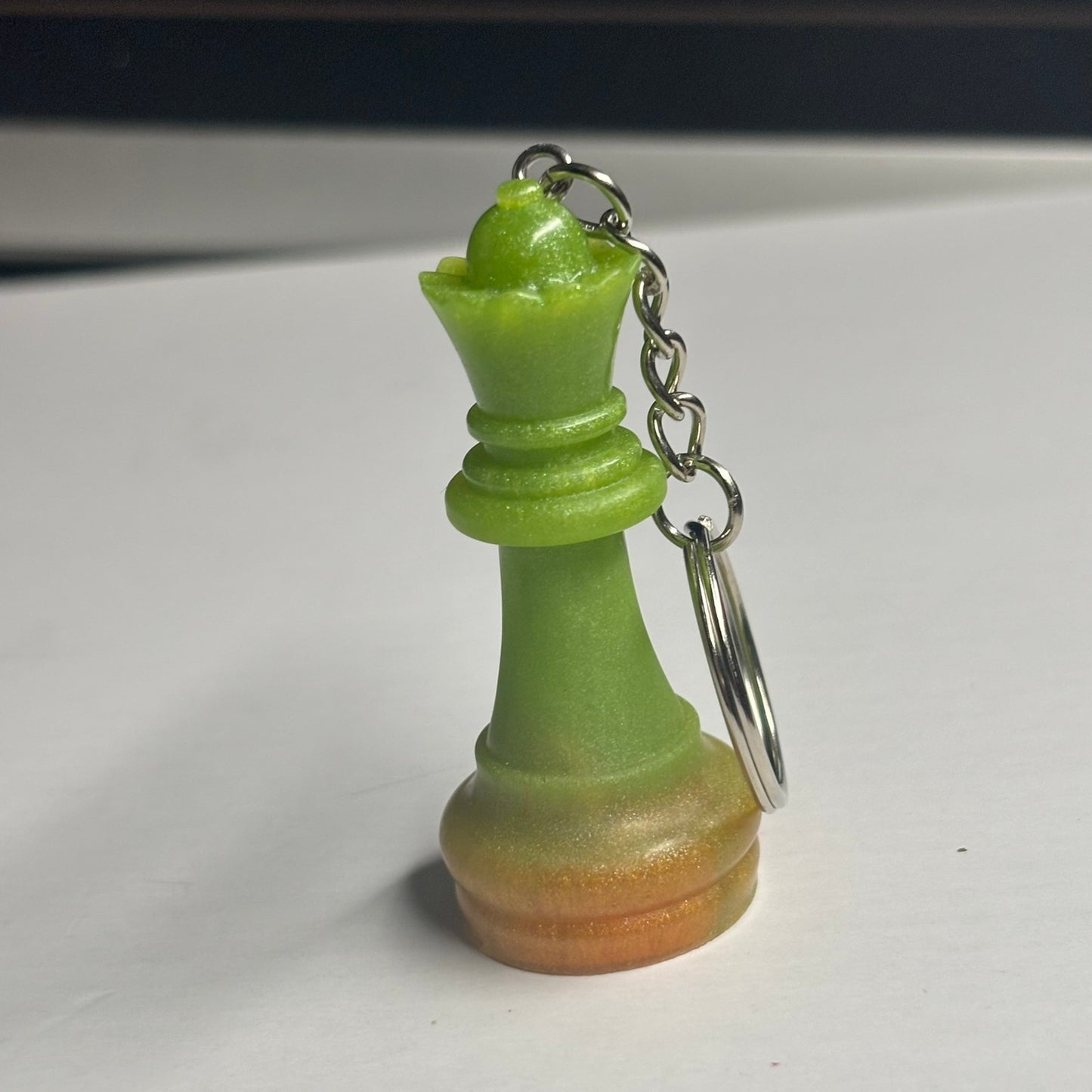 Green Orange Queen - Handmade Resin Keychain