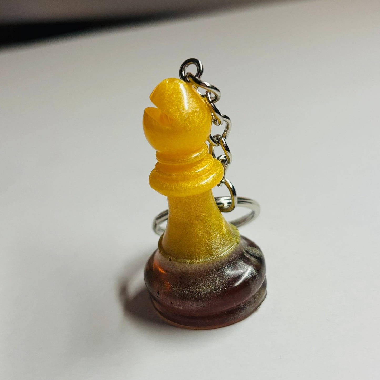 Yellow Coffee Bishop - Handmade Resin Keychain