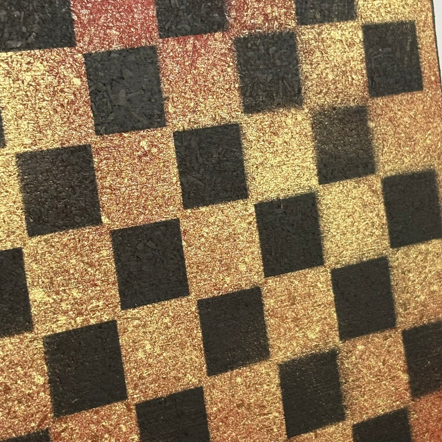 Golden Orange Hue - Painted Double Sided Chess Board