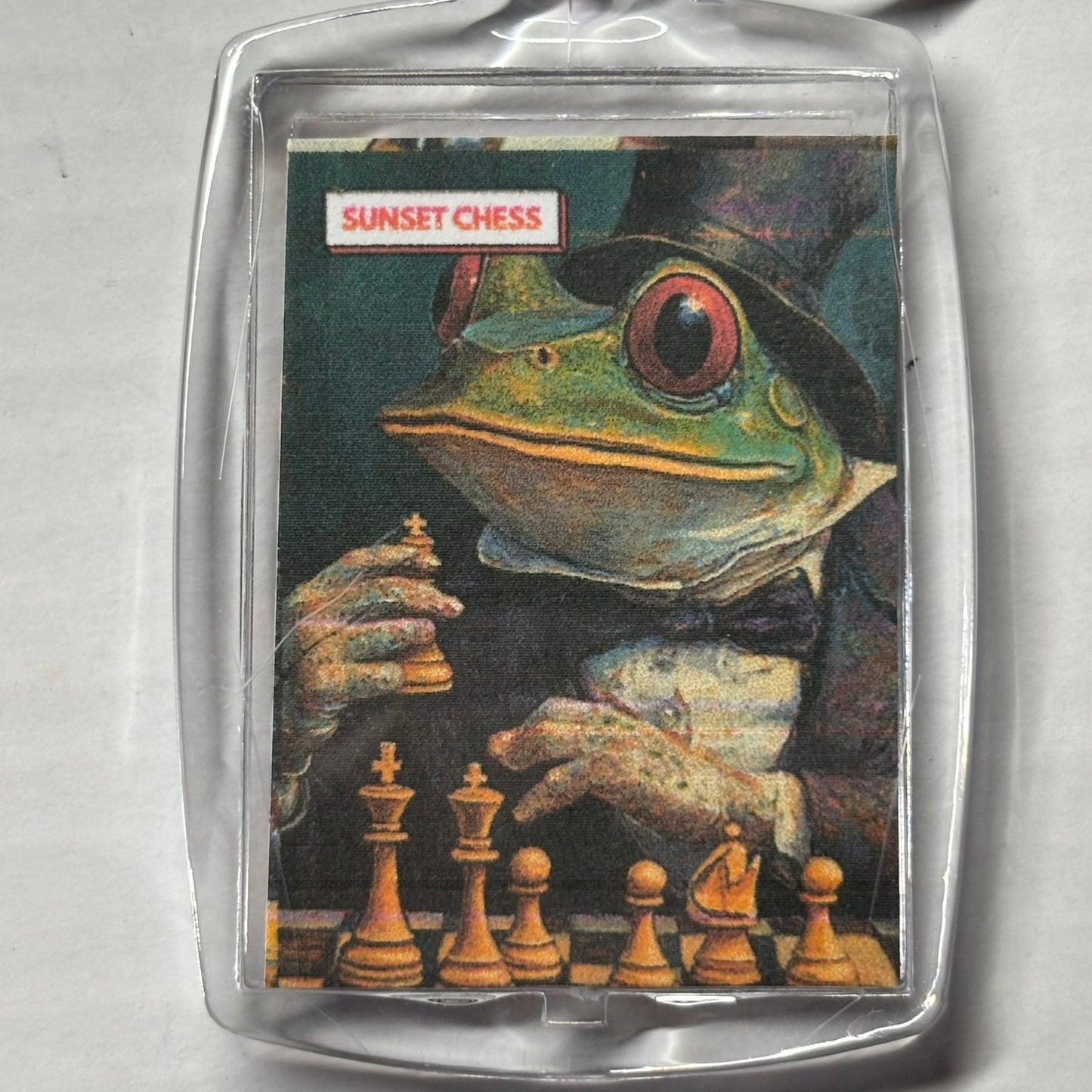Master Frog - Chess  Photo Keychain