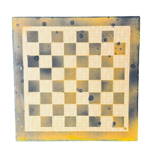 Black & Yellow - Scrapbook Chess Board