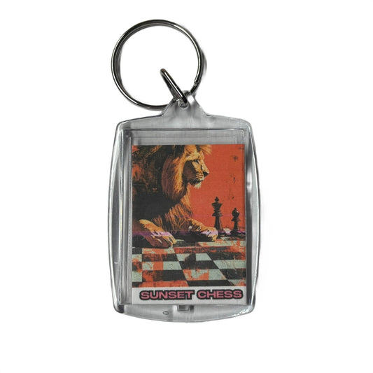 Lion - Chess  Photo Keychain