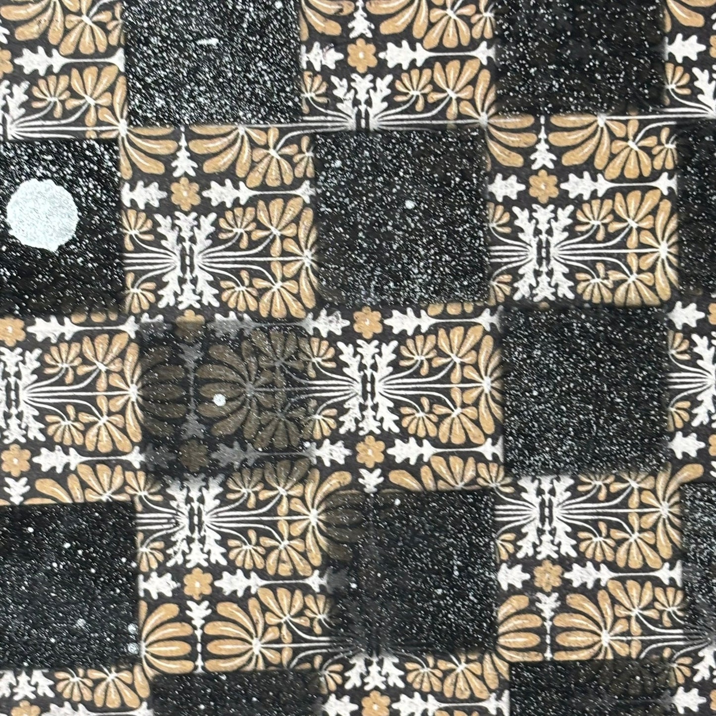 Vintage Black & Brown - Scrapbook Chess Board