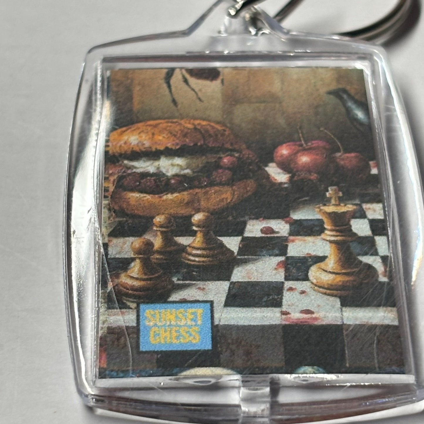 Lunch - Chess  Photo Keychain