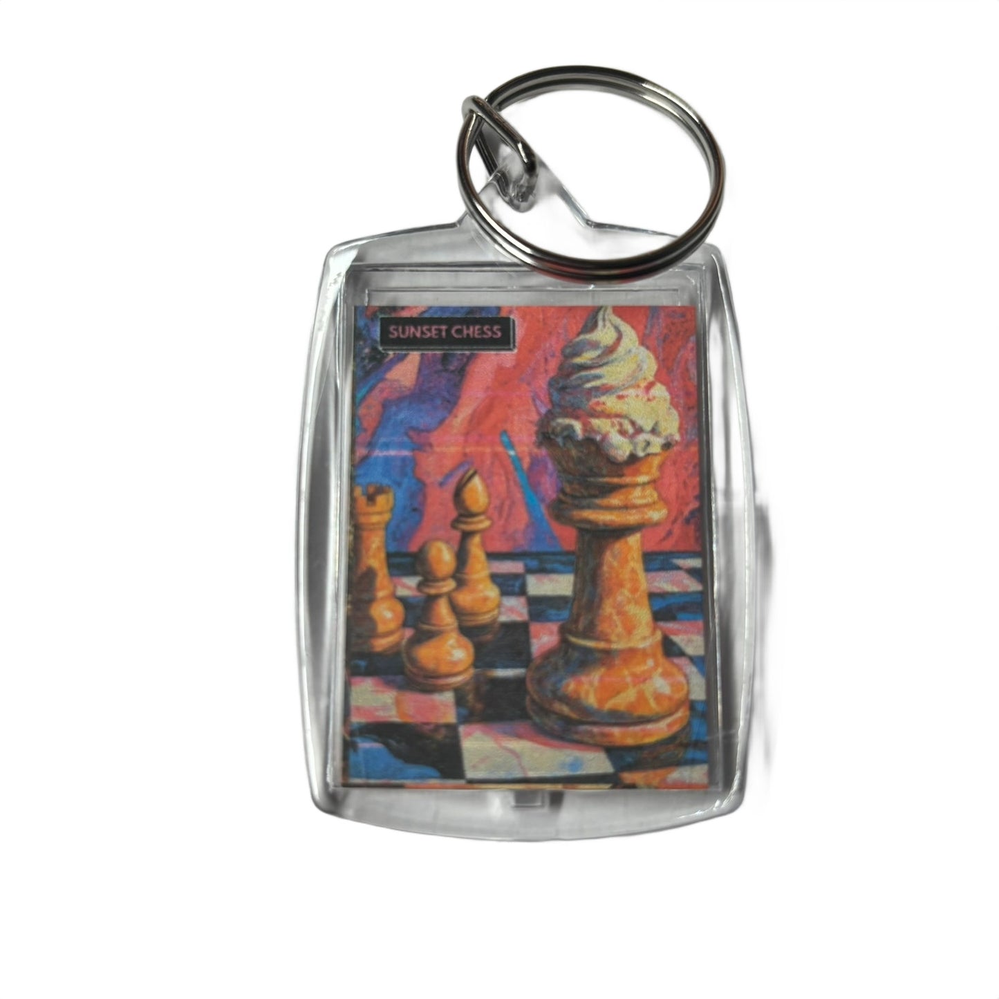 Ice Cream - Chess  Photo Keychain
