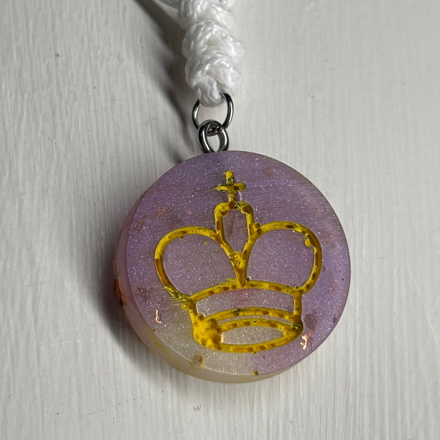 Laker Purple King - Handmade Resin Chess Necklace