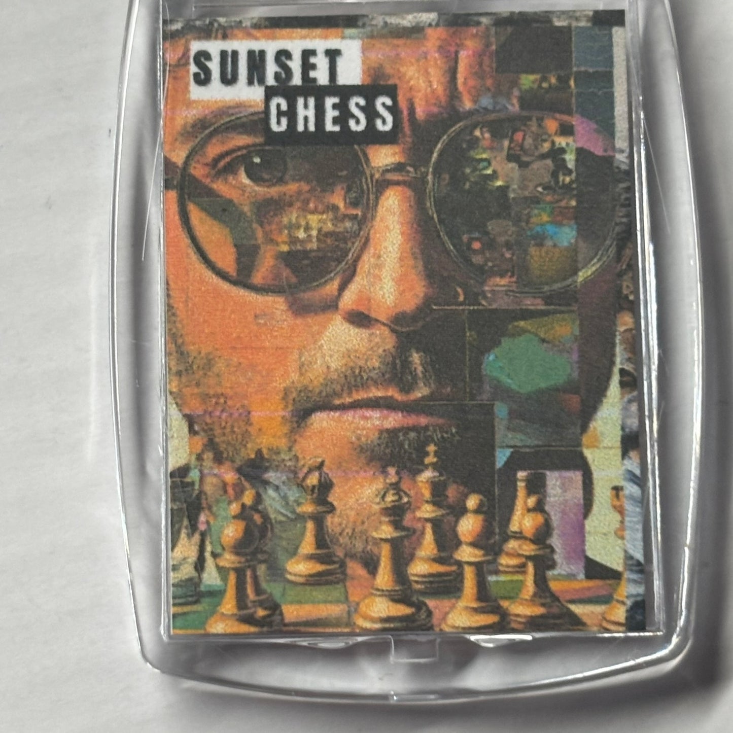Broken Vision - Chess  Photo Keychain