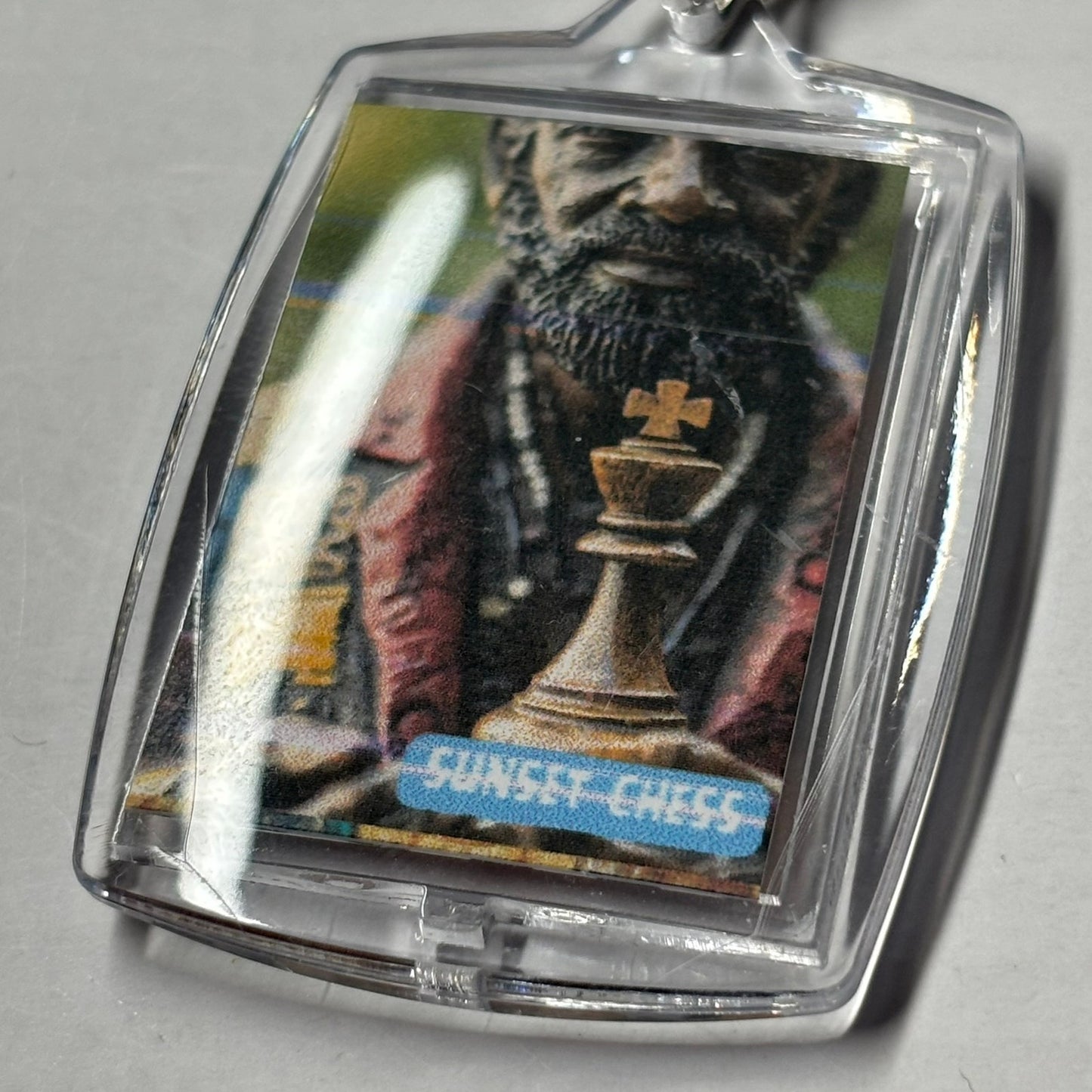 A Simple Man - Chess  Photo Keychain