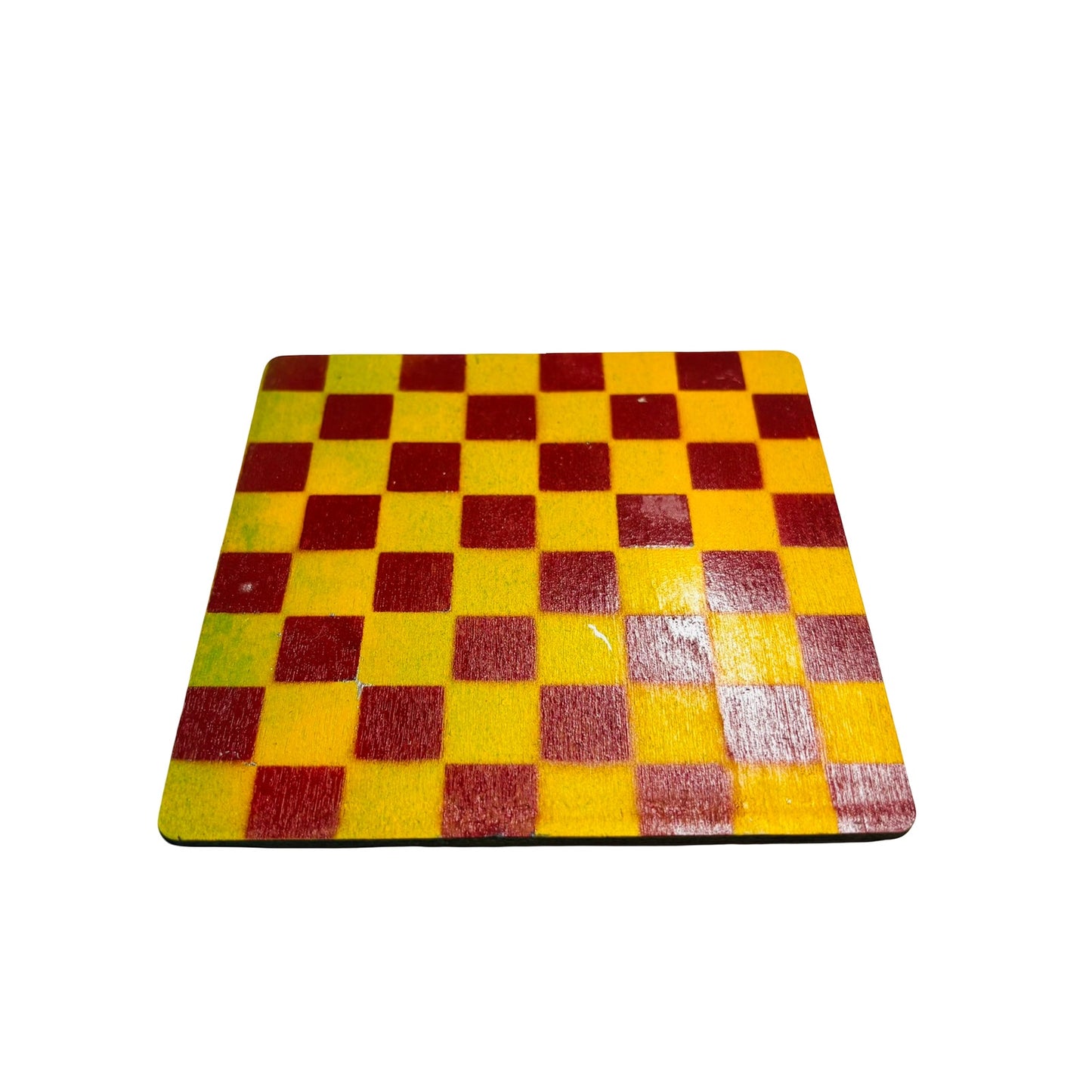 Yellow Dark Red - Mini Chess Set
