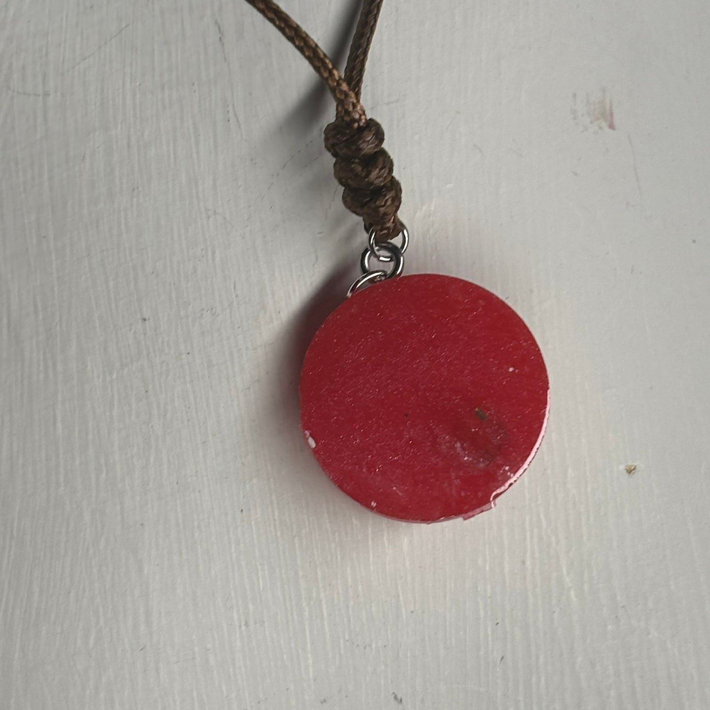 Red Queen - Handmade Resin Chess Necklace