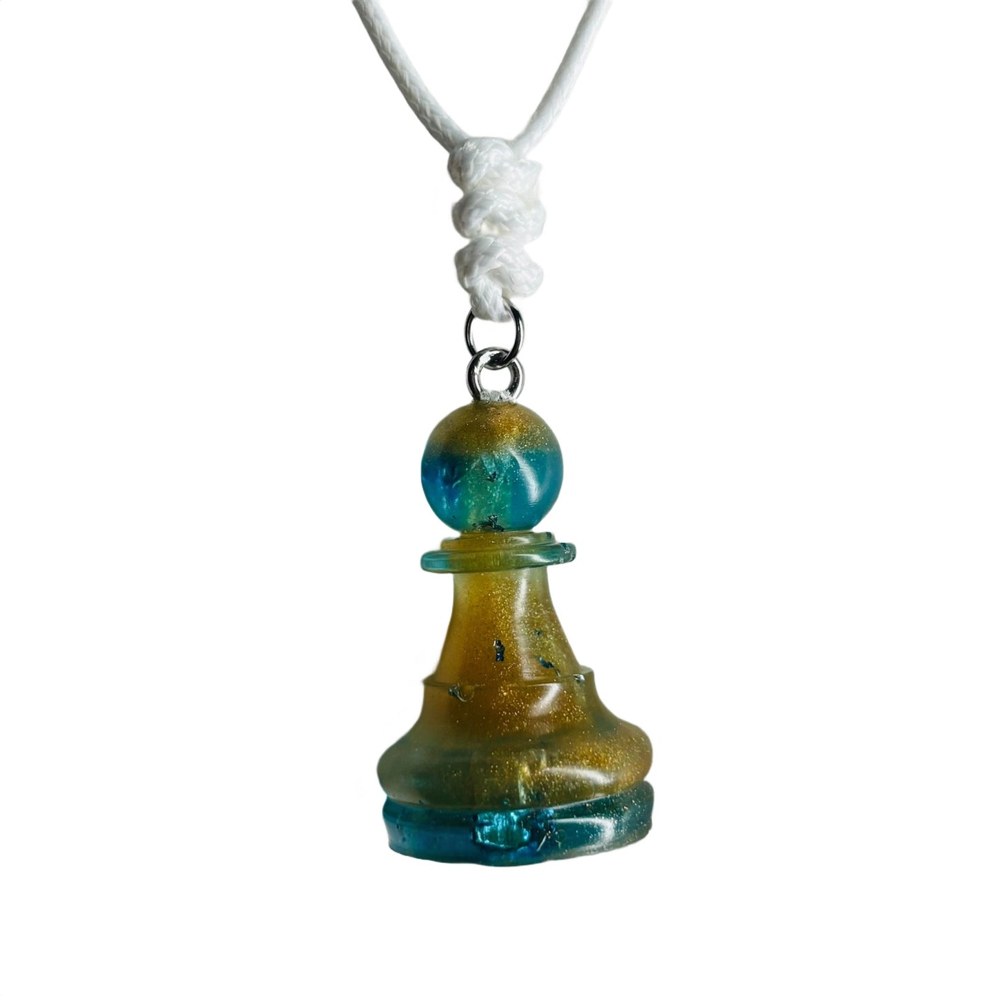 Royal Pawn- Handmade Resin Chess Necklace