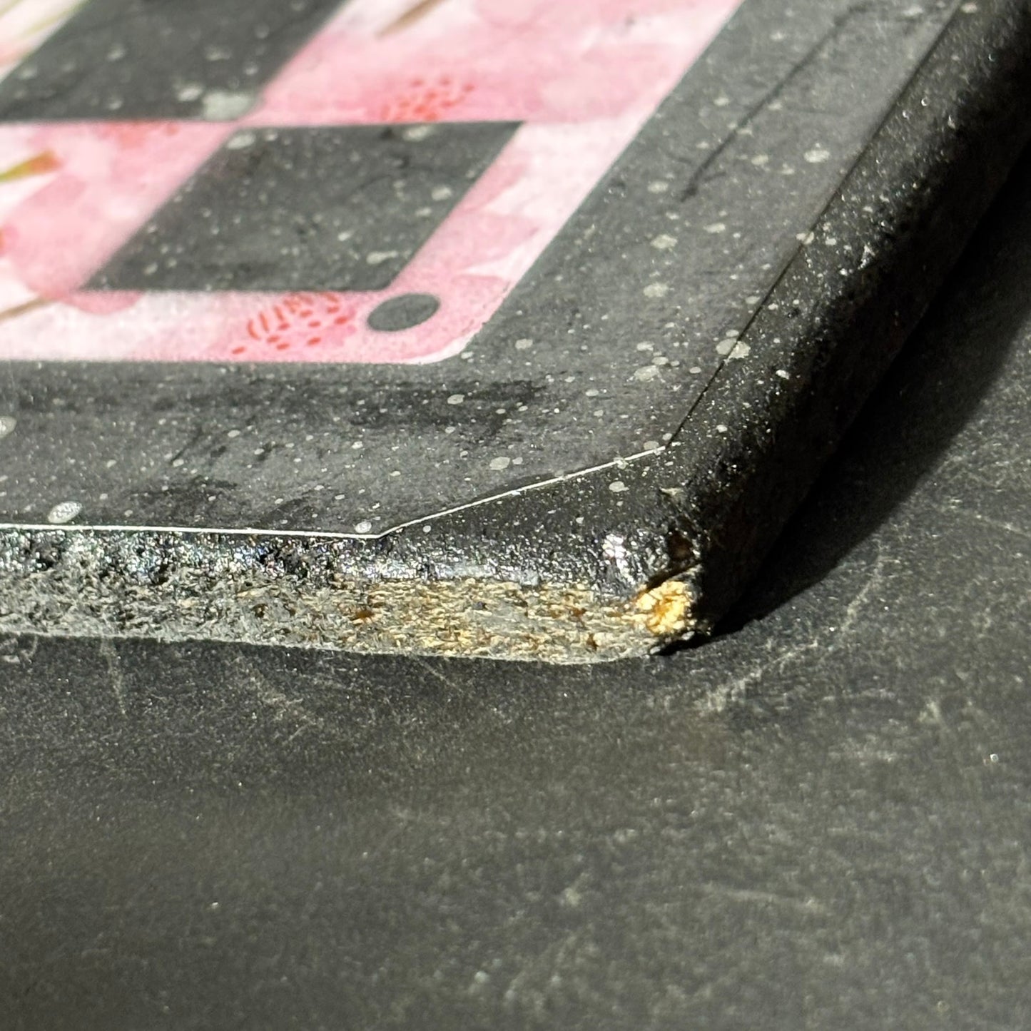 Soft Pink & Black - Scrapbook Chess Board