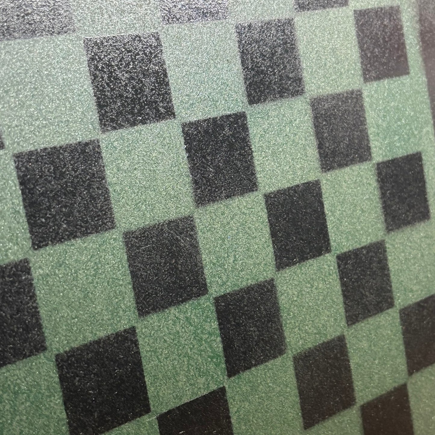 Stealth Green - Painted Chess Board
