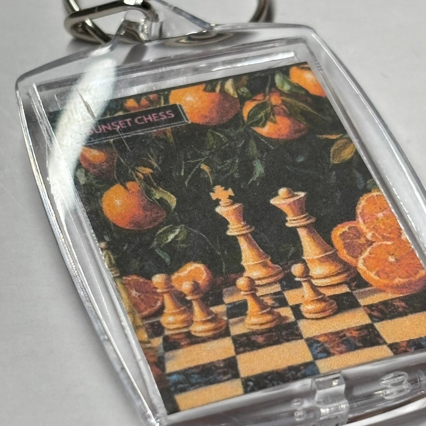 Hanging Oranges - Chess  Photo Keychain