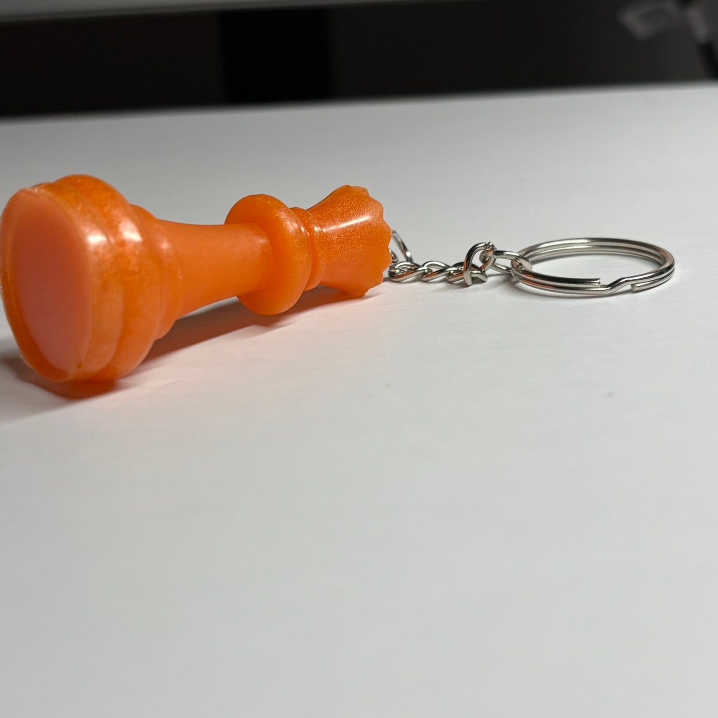 Plain Orange Queen - Handmade Resin Keychain