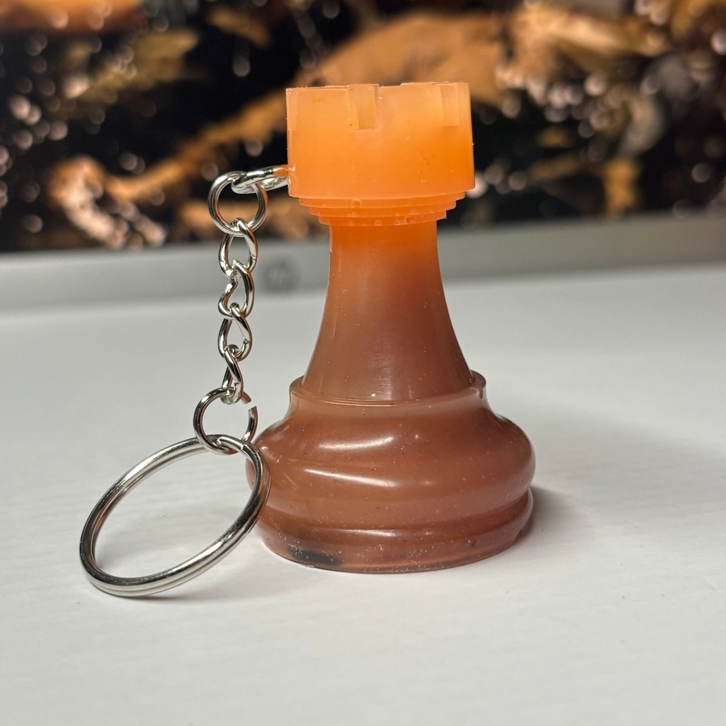 Basic Rook - Handmade Resin Keychain - Large Edition