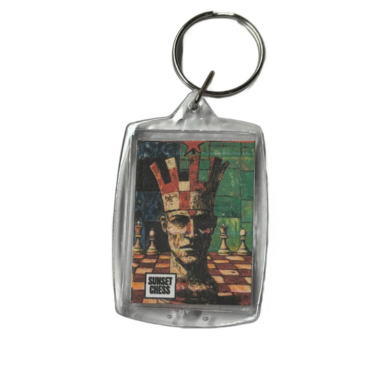 Wise King - Chess  Photo Keychain