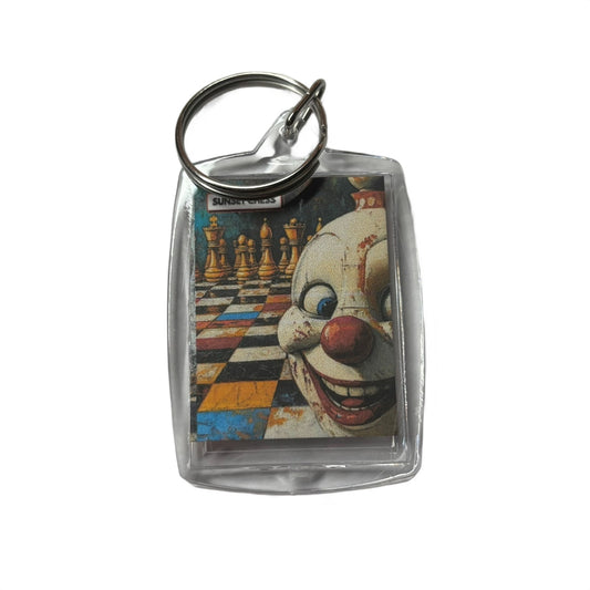 Happy Clown - Chess  Photo Keychain