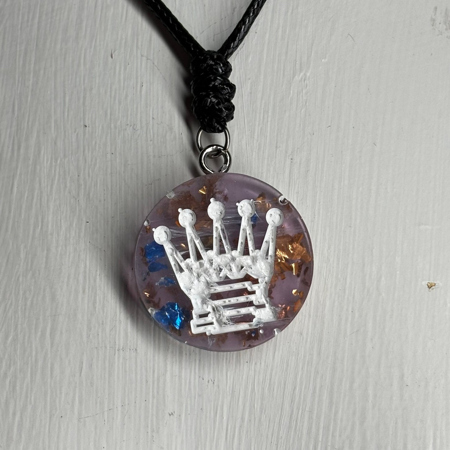 Supreme Queen - Handmade Resin Chess Necklace