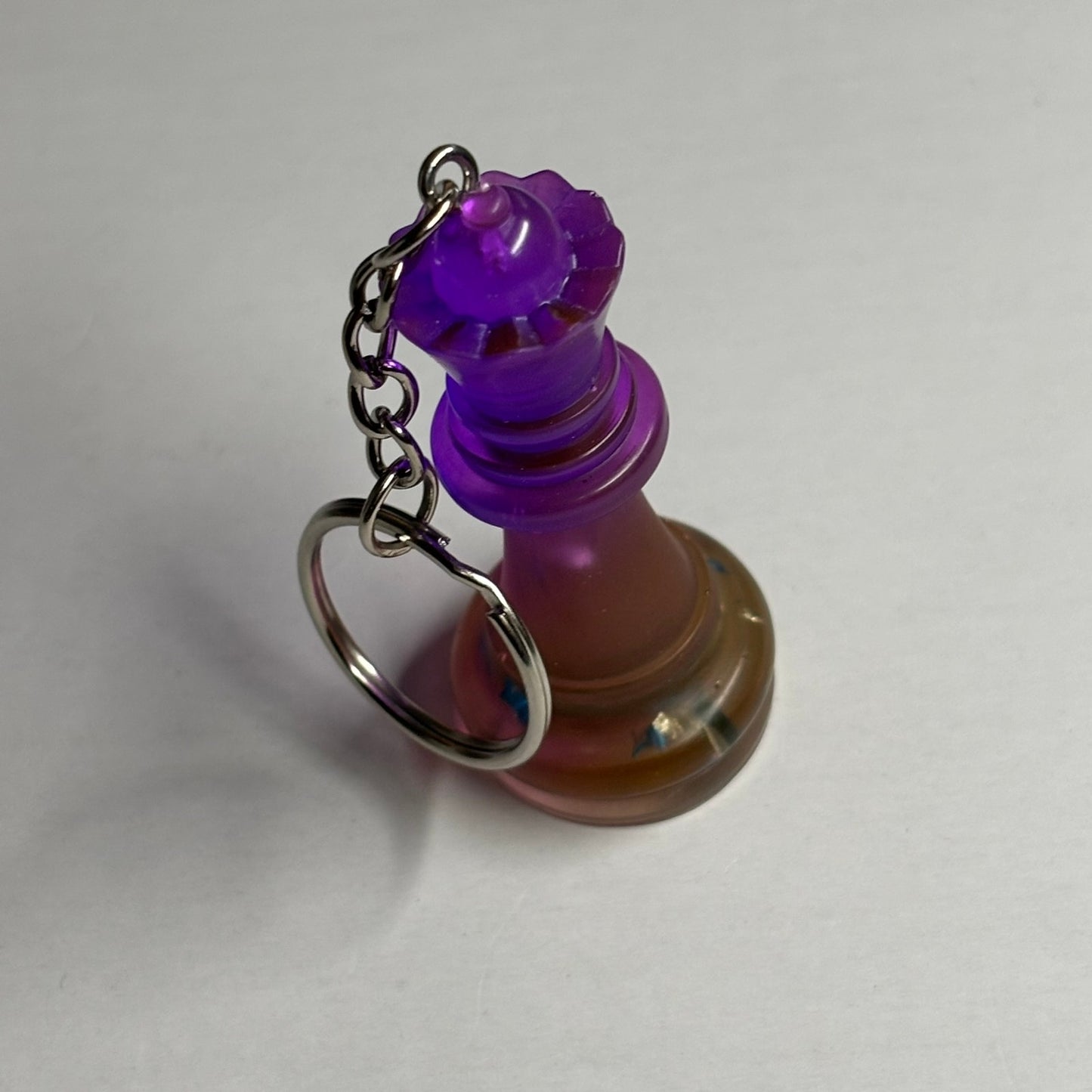 Royal Purple Queen - Handmade Resin Keychain