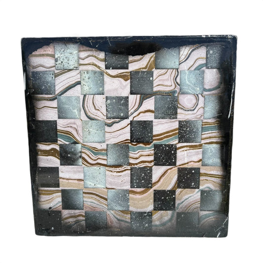 Swirl Marble - Resin Coated Chess Board