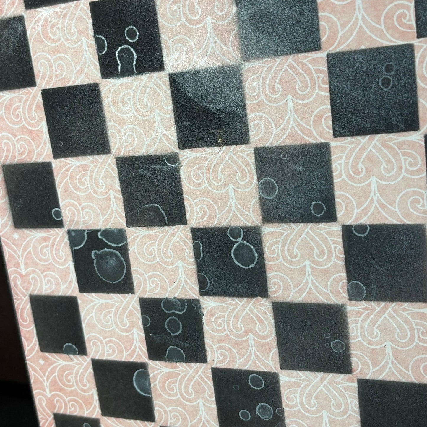 Peach Cream - Scrapbook Chess Board