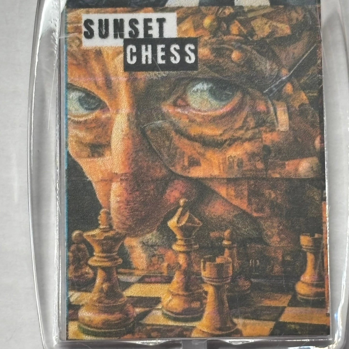Shaky Eyes - Chess  Photo Keychain