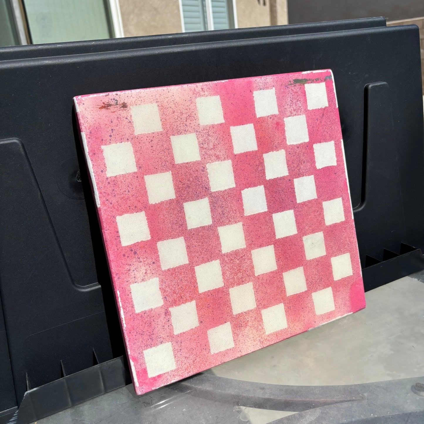 Pretty Pink - Resin Coated Chess Board