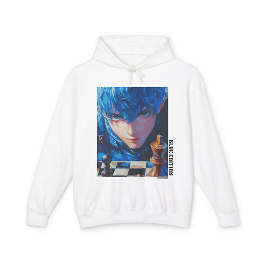 Blue Chess Student - White Hoodie