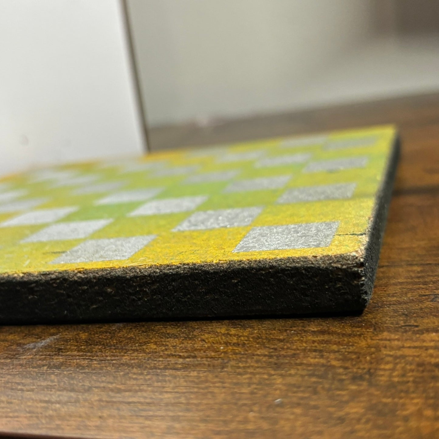 Yellow Chrome - Painted Double Sided Chess Board