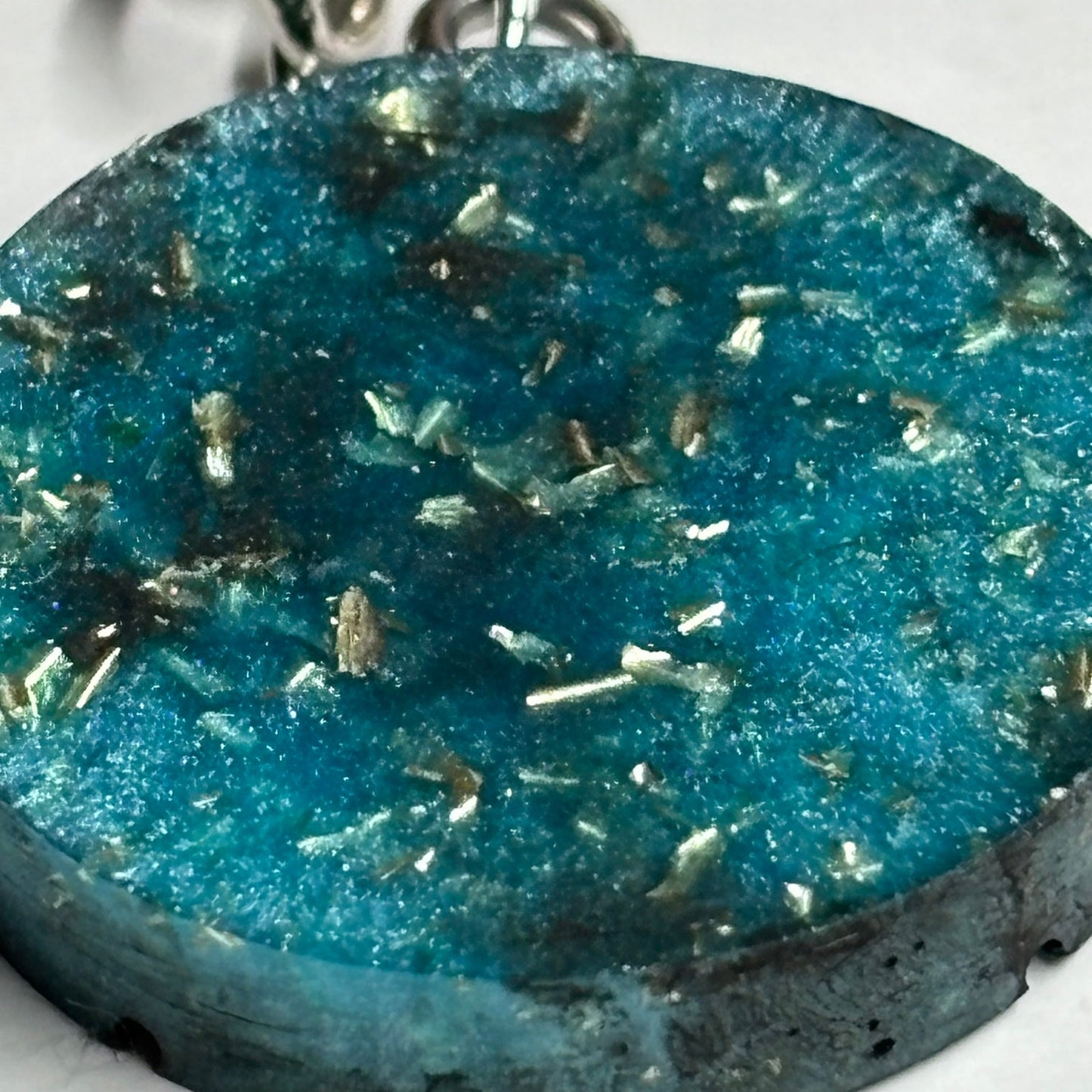 Blue Crystal Bishop - Handmade Resin Keychain