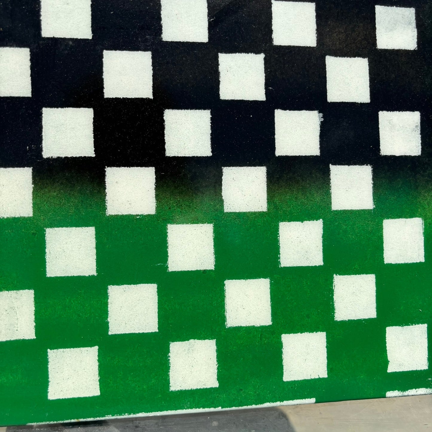 Green Black Mix - Resin Coated Chess Board