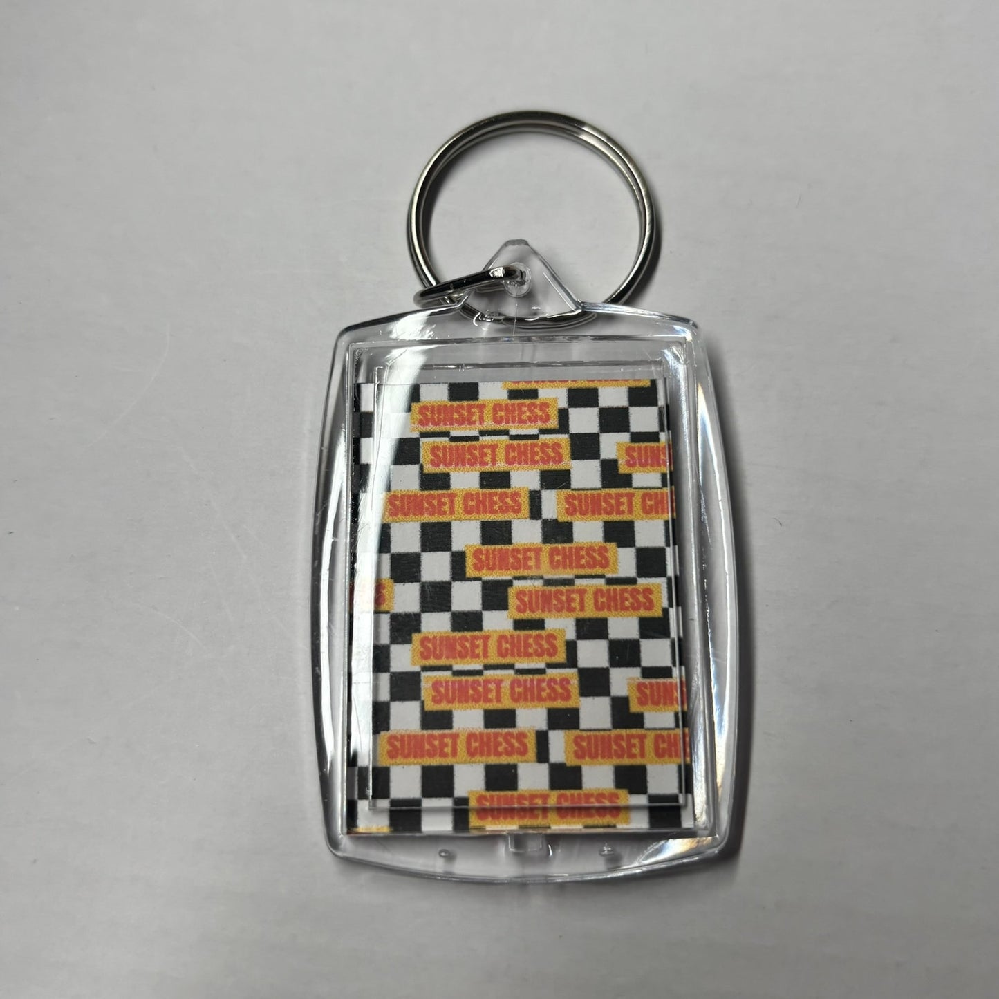 Pink Rook - Chess  Photo Keychain