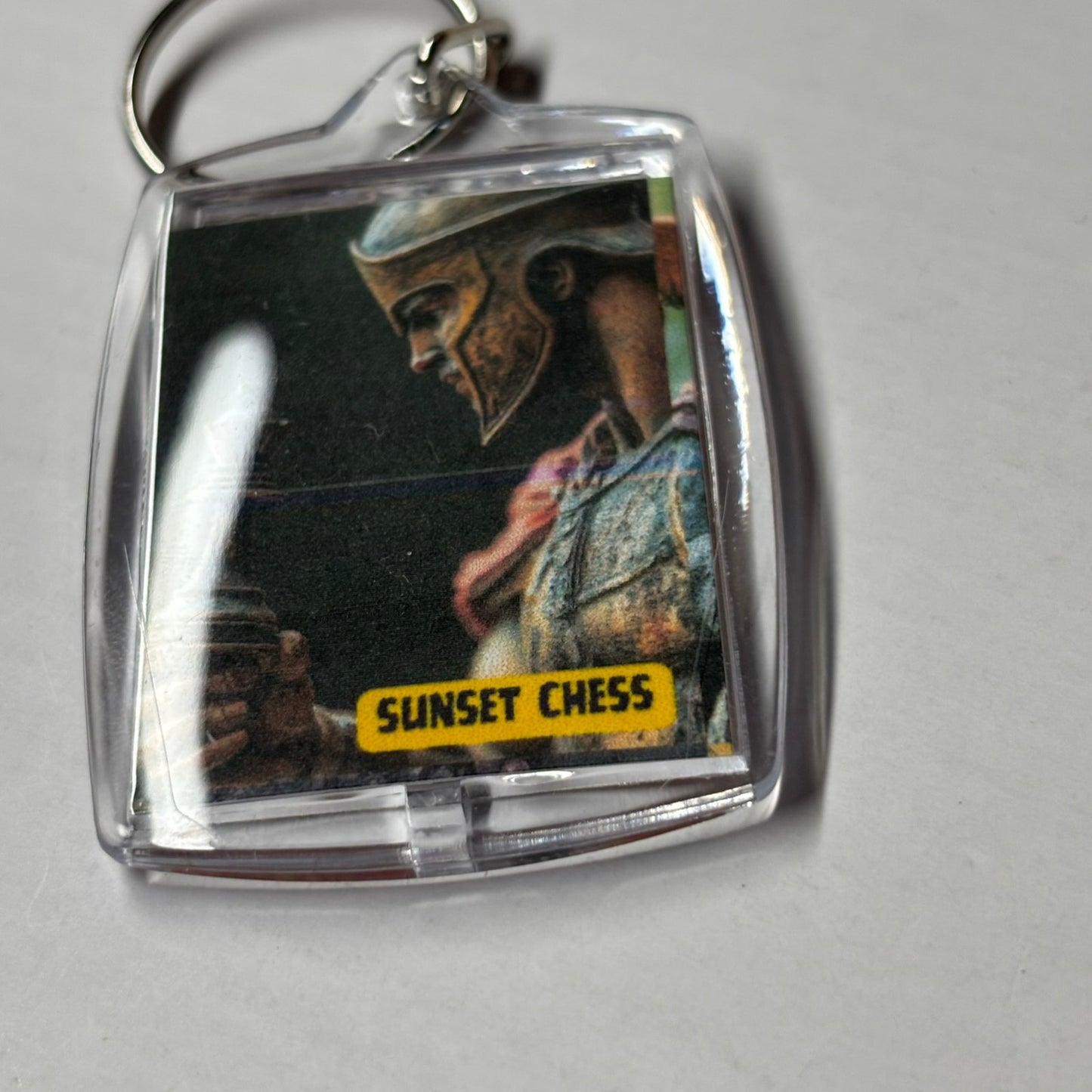 Young Spartan - Chess  Photo Keychain