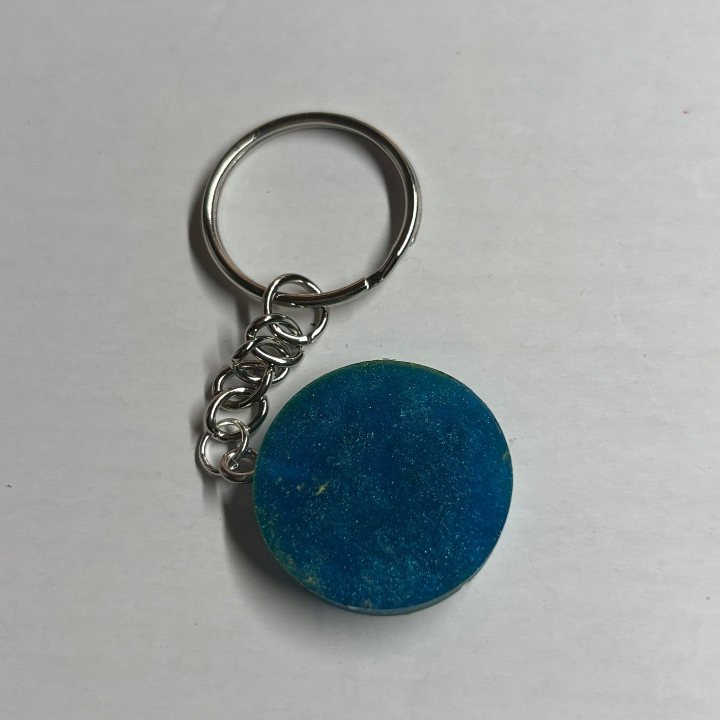 Blue Yellow Rook - Handmade Resin Keychain